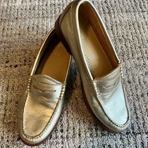 Weejun’s G.H. Bass & Co. Gold Leather Loafers